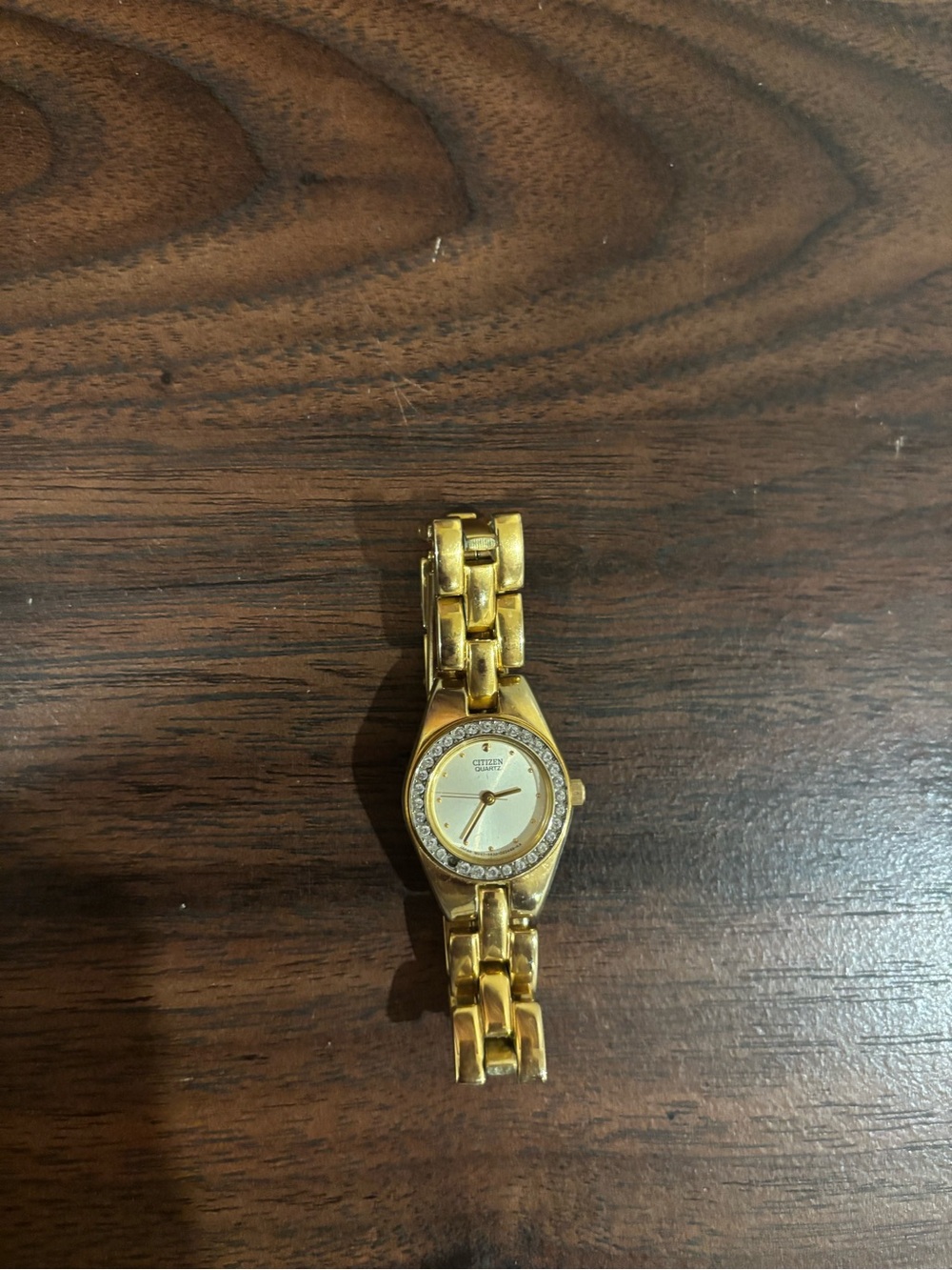 Citizen with Beautiful Crystals Gold-Plated Stainless-Steel Ladies Quartz Watch